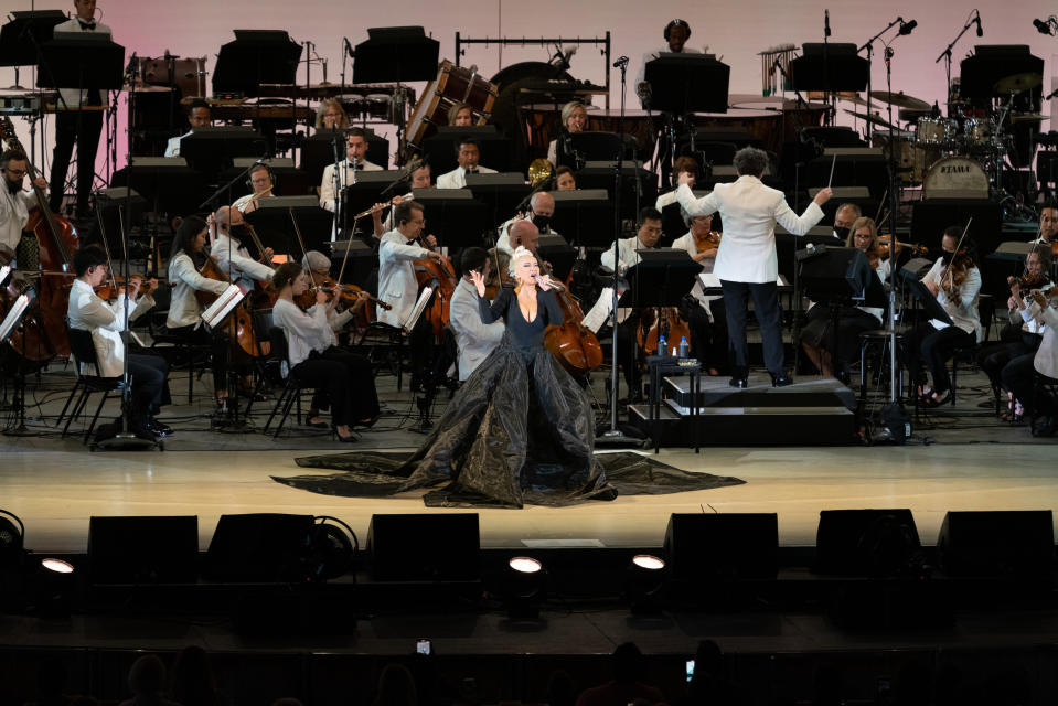 Christina Aguilera and the L.A. Philharmonic - Credit: Farah Sosa/LA Phil