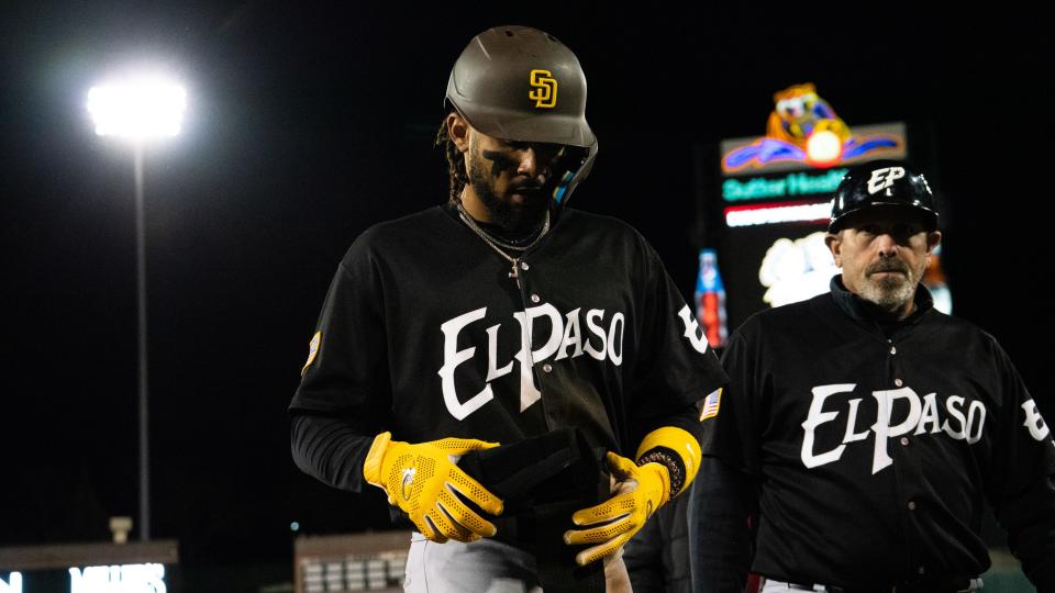 Fernando Tatis Jr.'s 15-day stay with the El Paso Chihuahuas started Tuesday when he joined the team for its game at Sacramento.