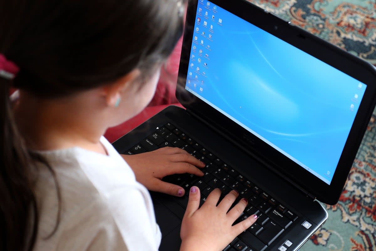 Parents were also being encouraged to talk to their children about internet safety more generally (Peter Byrne/PA) (PA Wire)