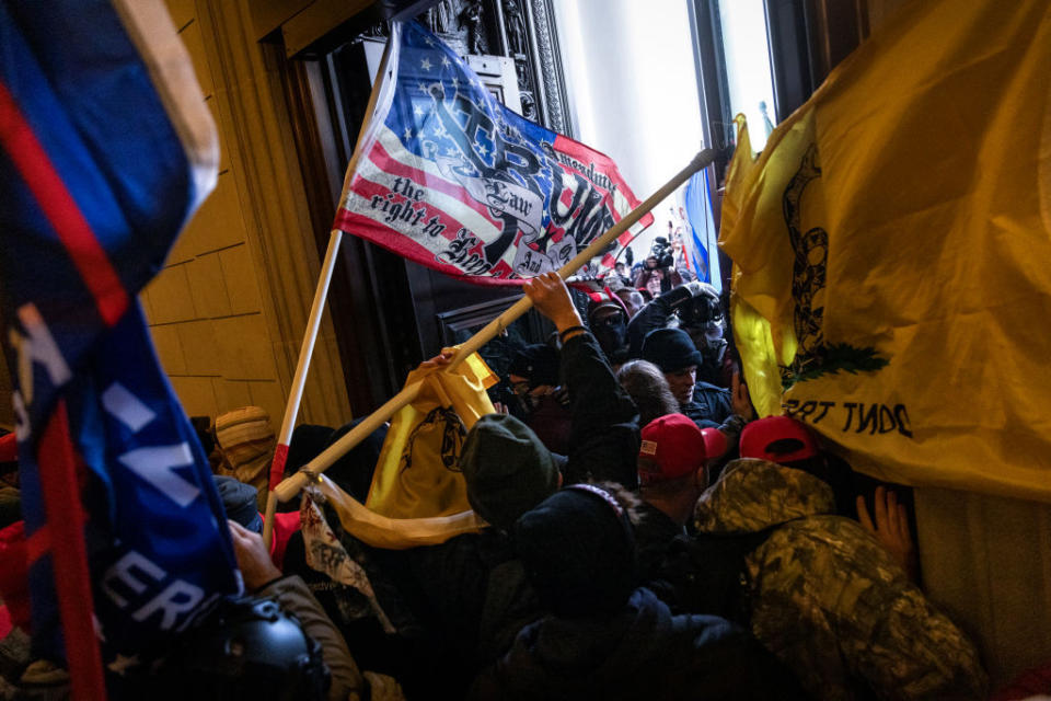 A pro-Trump mob breaches the Capitol on Jan. 6, 2021