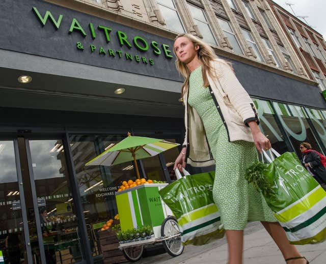 Waitrose store and shopper