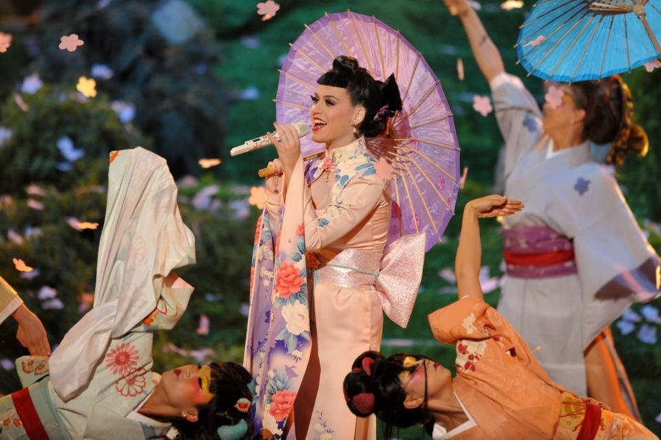 Katy Perry bei den VMAs 2013 (Photo by John Shearer/Invision/AP)