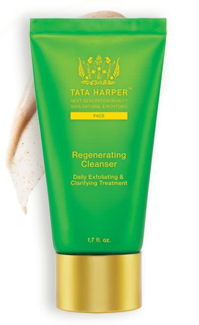 <a href="https://www.tataharperskincare.com/" target="_blank">Tata Harper</a>'s products are handmade in Vermont but contain ingredients sourced from all over the globe; they're natural and nontoxic. Additionally, the majority of the brand's packaging is made of reusable glass, and&nbsp;its plastic is derived from corn&nbsp;instead of petroleum. In terms of packaging, Tata Harper also says it&nbsp;<a href="https://www.tataharperskincare.com/journal/gorgeous-and-green/" target="_blank">uses 100 percent post-consumer materials</a> and soy-based ink.<br /><br /><strong>Shop Tata Harper <a href="https://www.tataharperskincare.com/" target="_blank">here</a>.&nbsp;</strong>