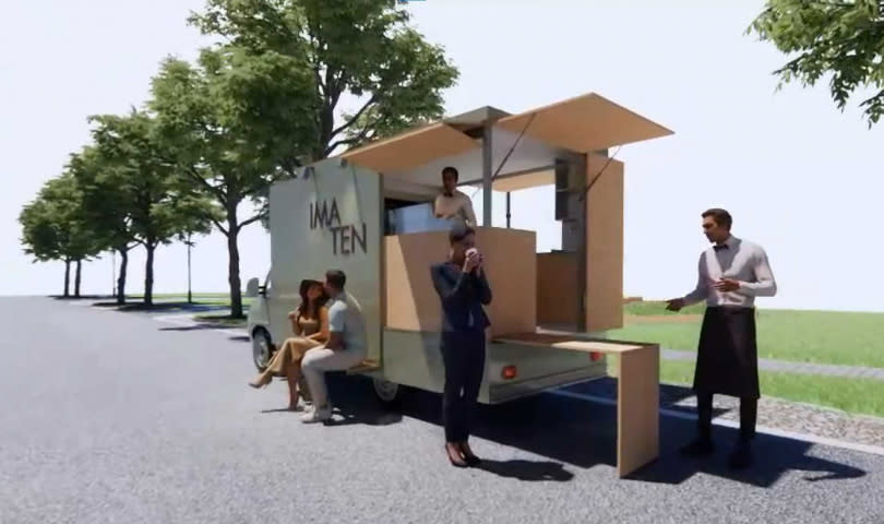 廖炳燿的在地連結計畫還包括將於年底前推出「Ima Ten天婦羅餐車」，將巡迴宜蘭各大觀光景點販售在地食材的炸物，同時也透過直播或影片在社群上和大家互動。（圖／廖炳燿提供）