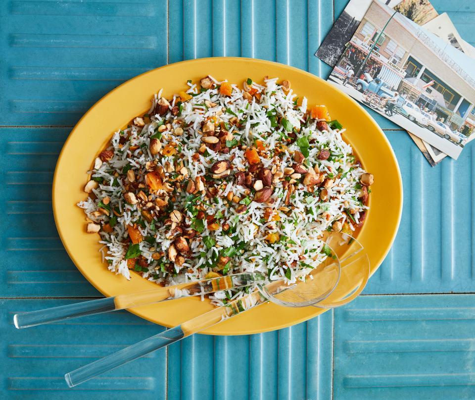 Rice with Parsley, Almonds, and Apricots