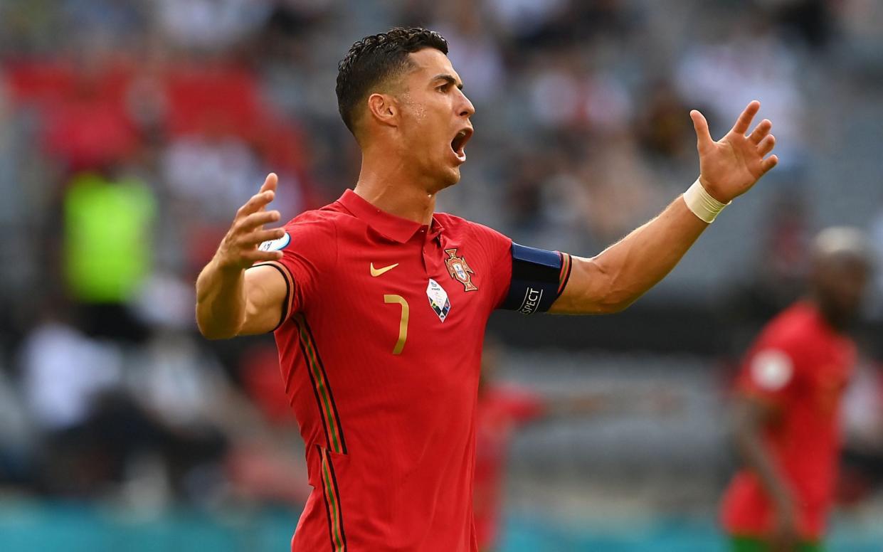 Cristiano Ronaldo gestures - SHUTTERSTOCK