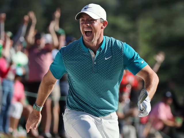 <p>Gregory Shamus/Getty</p> Rory McIlroy during the final round of the 2022 Masters at Augusta National Golf Club