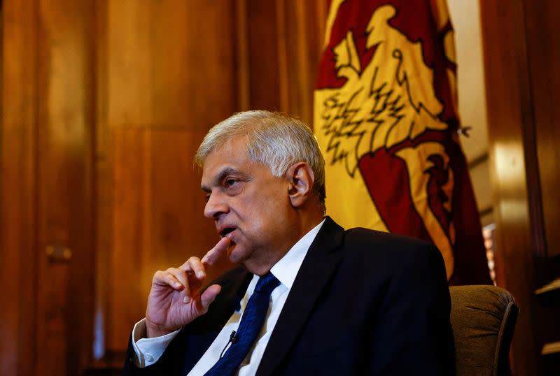 FILE PHOTO: Sri Lanka's President Ranil Wickremesinghe