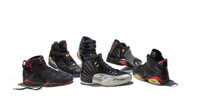 Michael Jordan's Six Game-worn, Championship-clinching Sneakers