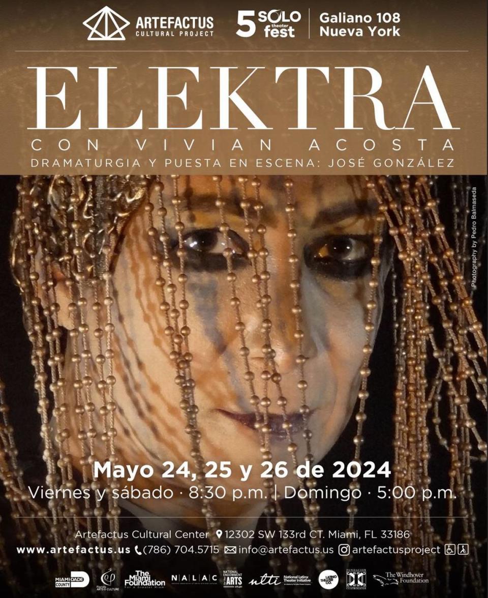 Afiche de “Elektra”, diseñado por Ibrahim Curiel.