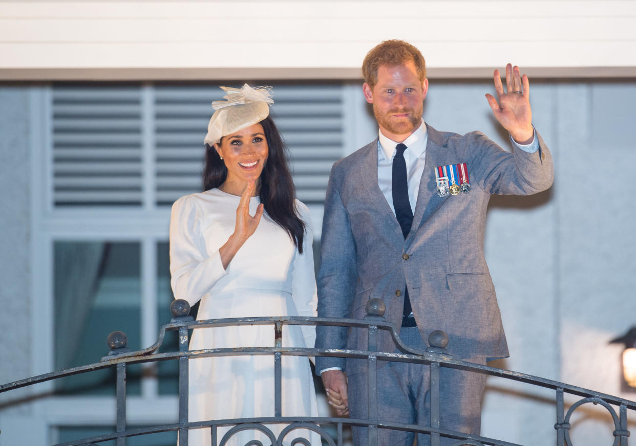 Meghan and Harry are now in Fiji (PA)