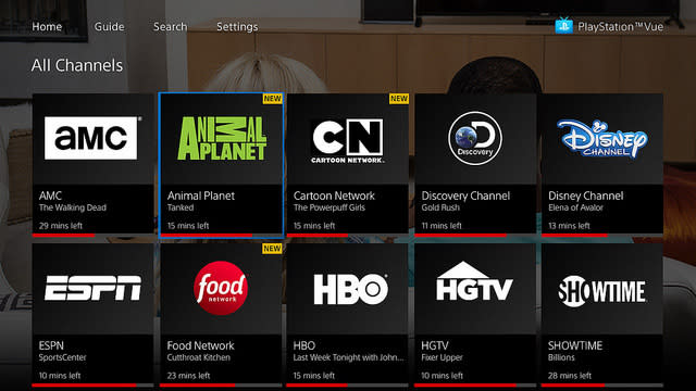 PlayStation Vue, Channel Launch On Apple TV