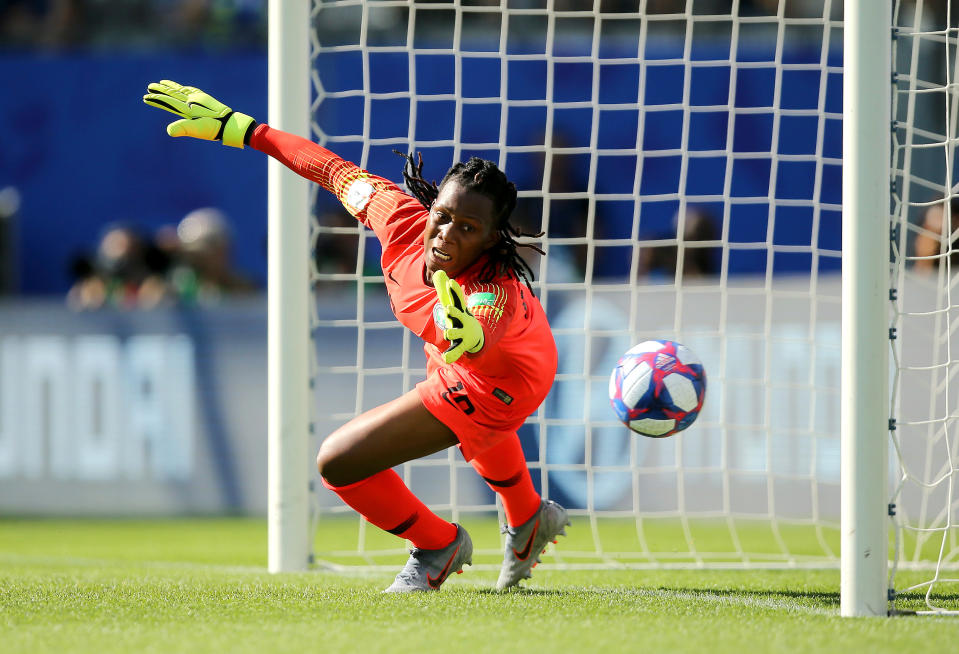 During the 2019 FIFA Women's World Cup France Round Of 16 match between Germany and Nigeria at Stade des Alpes on June 22, 2019 in Grenoble, France. (Photo by Johannes Simon - FIFA/FIFA via Getty Images)