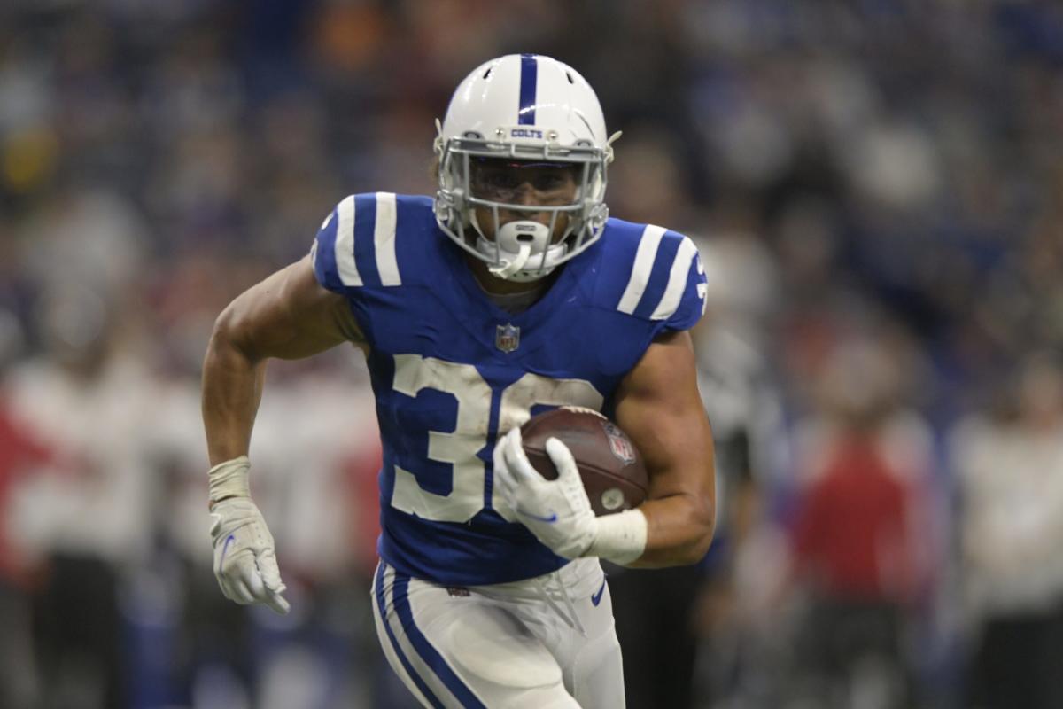 Colts' Nyheim Hines Ruled Out vs. Broncos After Suffering