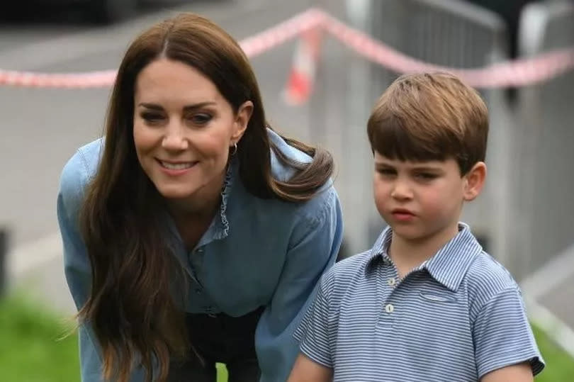 Prince Louis with mum Kate