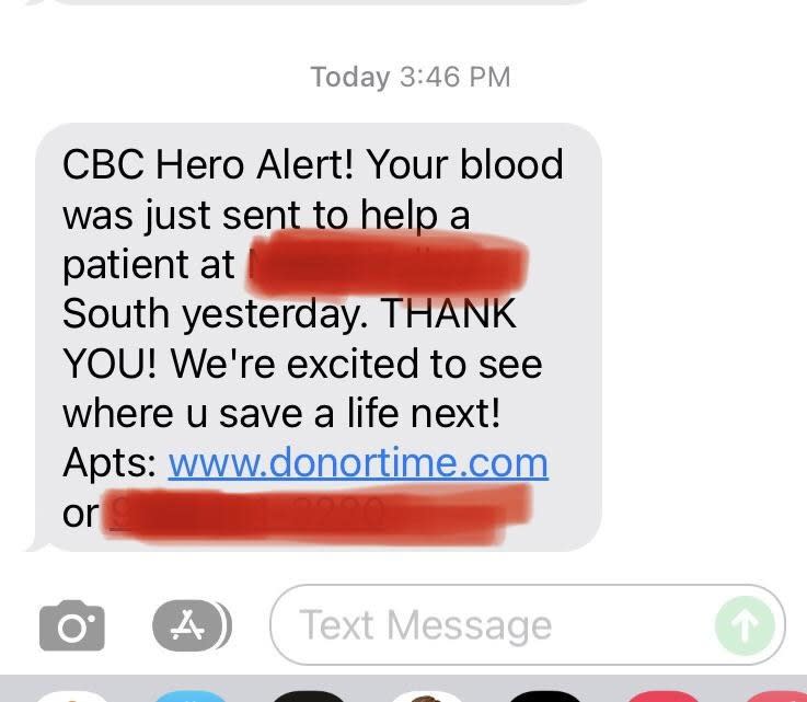 Screenshot of a text