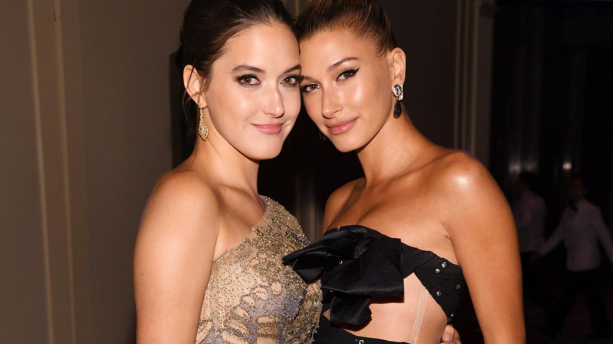 new york, new york may 08 horizon award recipientendofound junior board member alaia baldwin and hailey bieber attend endometriosis foundation of americas 10th annual blossom ball on may 08, 2019 at cipriani wall street in new york city photo by dimitrios kambourisgetty images for endometriosis foundation of america