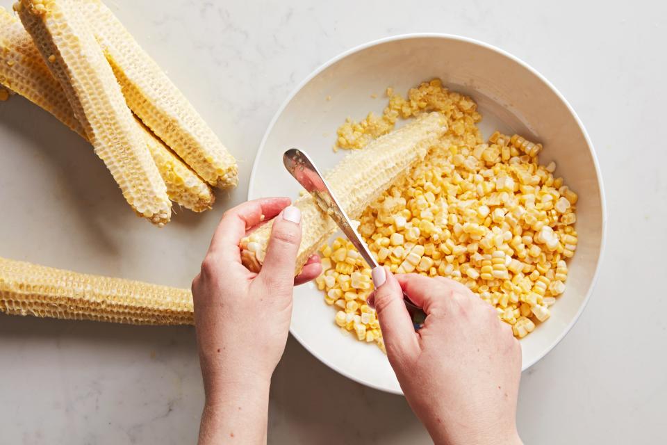 Fresh corn flavors every part of this icy, creamy dessert.