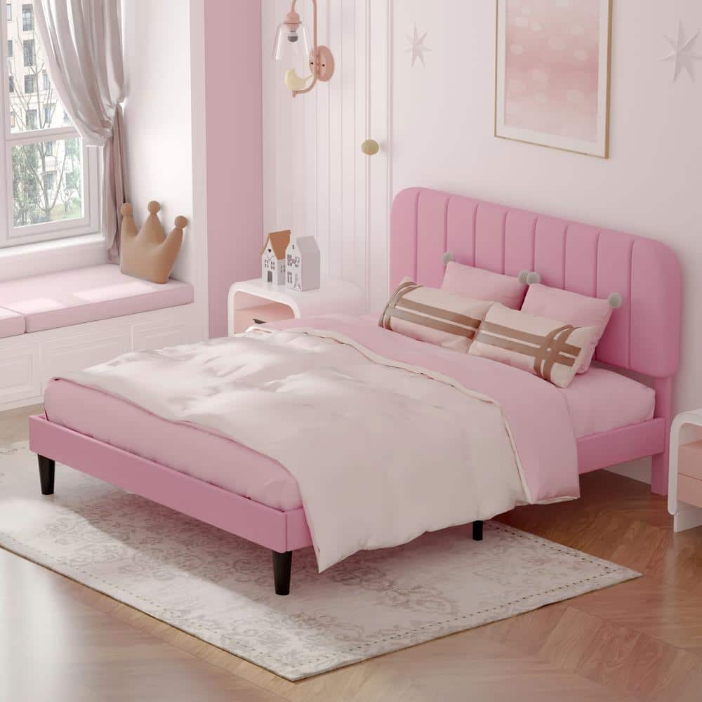 <p><a href="https://go.redirectingat.com?id=74968X1596630&url=https%3A%2F%2Fwww.homedepot.com%2Fp%2FVECELO-Upholstered-Bed-Frame-Full-Platform-Bed-Frame-with-Adjustable-Headboard-Strong-Wooden-Slats-Support-Pink-KHD-CY-FB01-PNK%2F325903819&sref=https%3A%2F%2Fwww.womenshealthmag.com%2Flife%2Fg60101281%2Fbest-cheap-bed-frame%2F" rel="nofollow noopener" target="_blank" data-ylk="slk:Shop Now;elm:context_link;itc:0;sec:content-canvas" class="link rapid-noclick-resp">Shop Now</a></p><p>Upholstered Bed Frame</p><p>homedepot.com</p><p>$189.99</p>