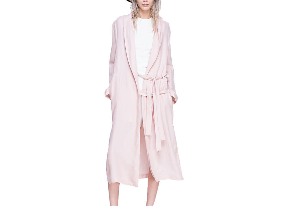 Front Row Shop Cupro Trench Coat