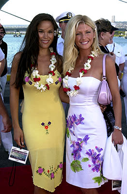 "Baywatch" stars Stacy Kamano and Brande Roderick aboard the USS John C. Stennis at the Honolulu, Hawaii premiere of Touchstone Pictures' Pearl Harbor