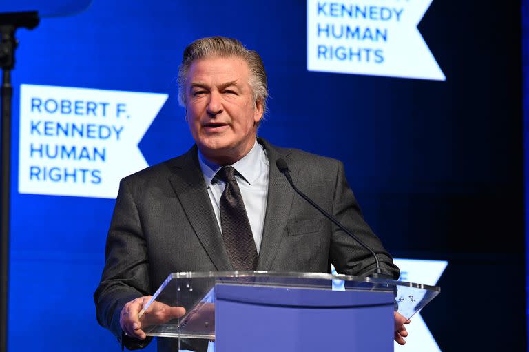 Alec Baldwin, el jueves por la noche, en la gala benéfica de la fundación Robert Kennedy, de la que fue maestro de ceremonias