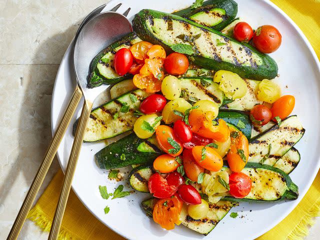 AR Magazine Grilled Zucchini with Tomatoes and Mint