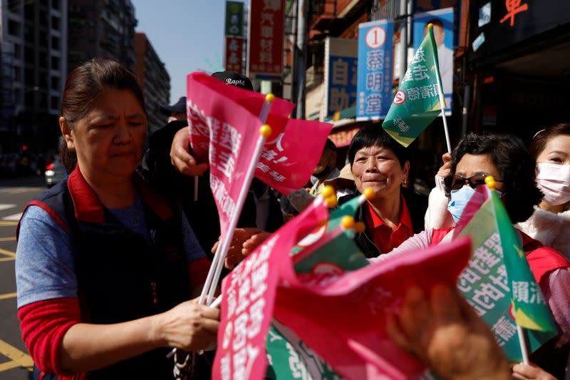 Taiwan's ruling Democratic Progressive Party (DPP) campaign event in New Taipei City