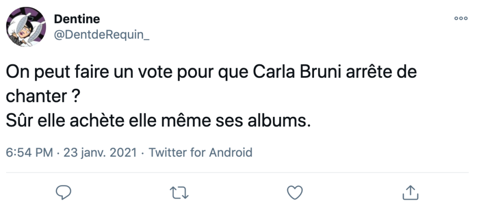 Carla Bruni “chanteuse” ? Les internautes en doutent