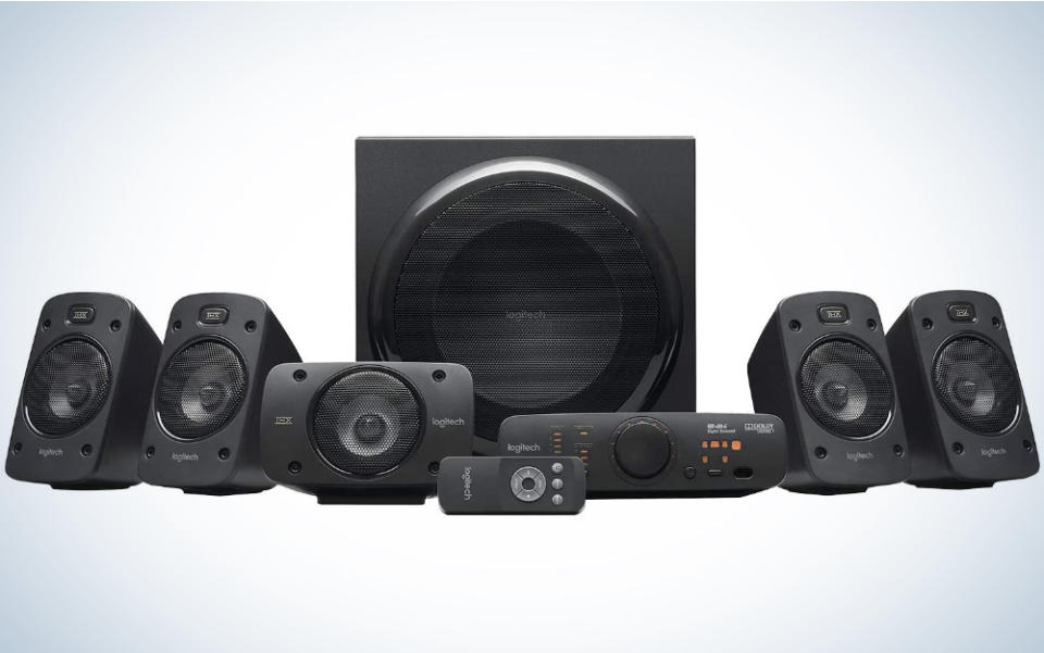 Logitech’s Z906 are the best computer speakers for surround-sound.