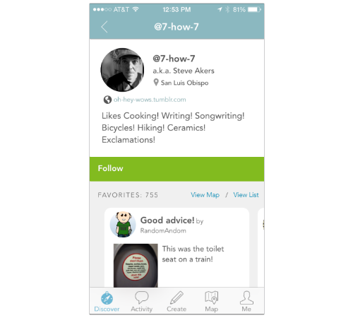 Findery app screenshot