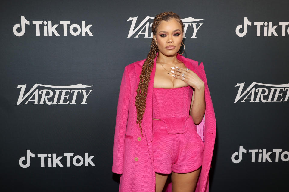 LOS ANGELES, CALIFORNIA - FEBRUARY 01: Andra Day attends the Variety Cover Party presented by TikTok on February 01, 2024 in Los Angeles, California. (Photo by Mat Hayward/Variety via Getty Images)