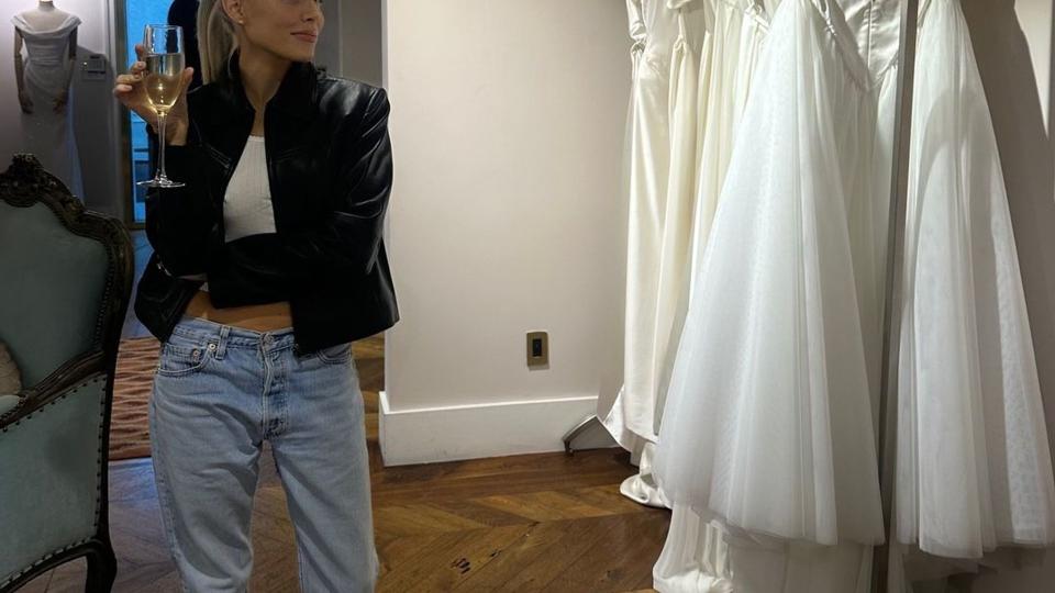 Alexandra Cooper shopping for wedding dresses