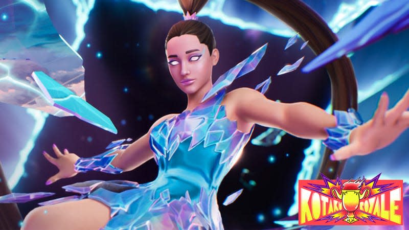 Ariana Grande in the Fortnite Rift Tour