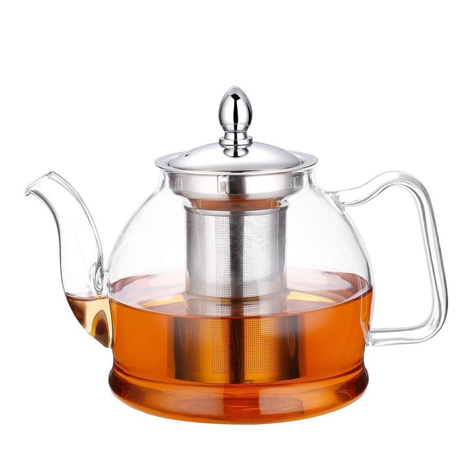 5) Glass Teapot with Removable Infuser