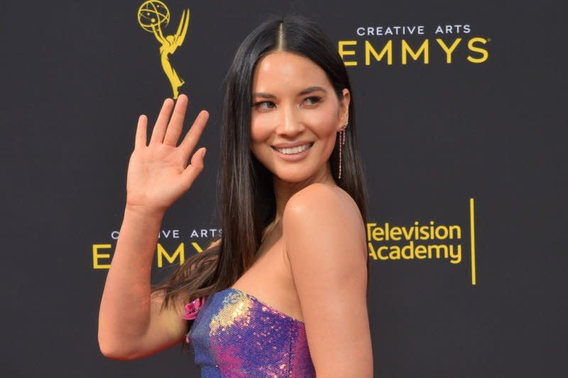 Olivia Munn attends the Creative Arts Emmy Awards in 2019. File Photo by Jim Ruymen/UPI