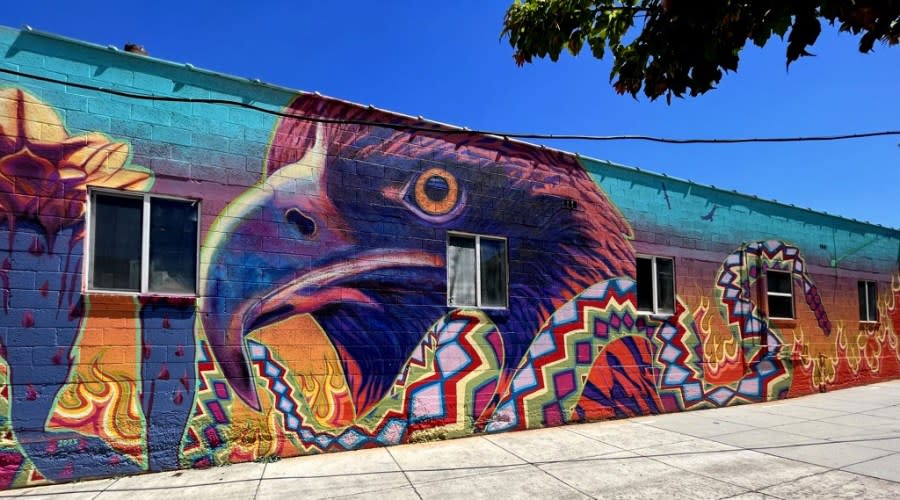 Golden Eagle in Midvale, painted in summer 2023. (Chris Peterson)