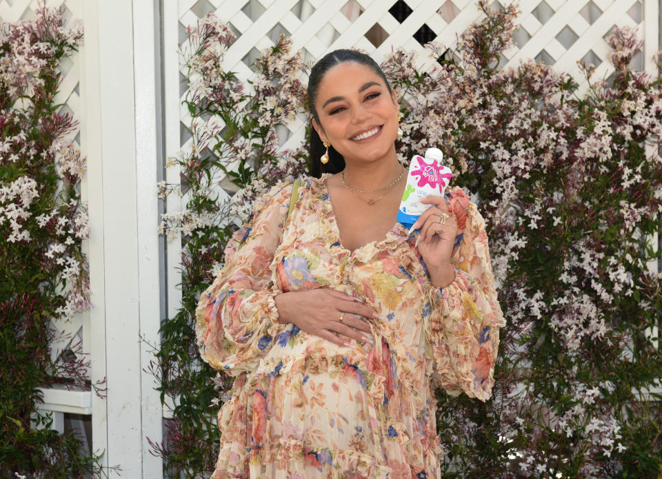 LOS ANGELES, CALIFORNIA - MARCH 16: Vanessa Hudgens celebrates Caliwater Kids Launch at The Grove on March 16, 2024 in Los Angeles, California. (Photo by Vivien Killilea/Getty Images for Caliwater Kids )