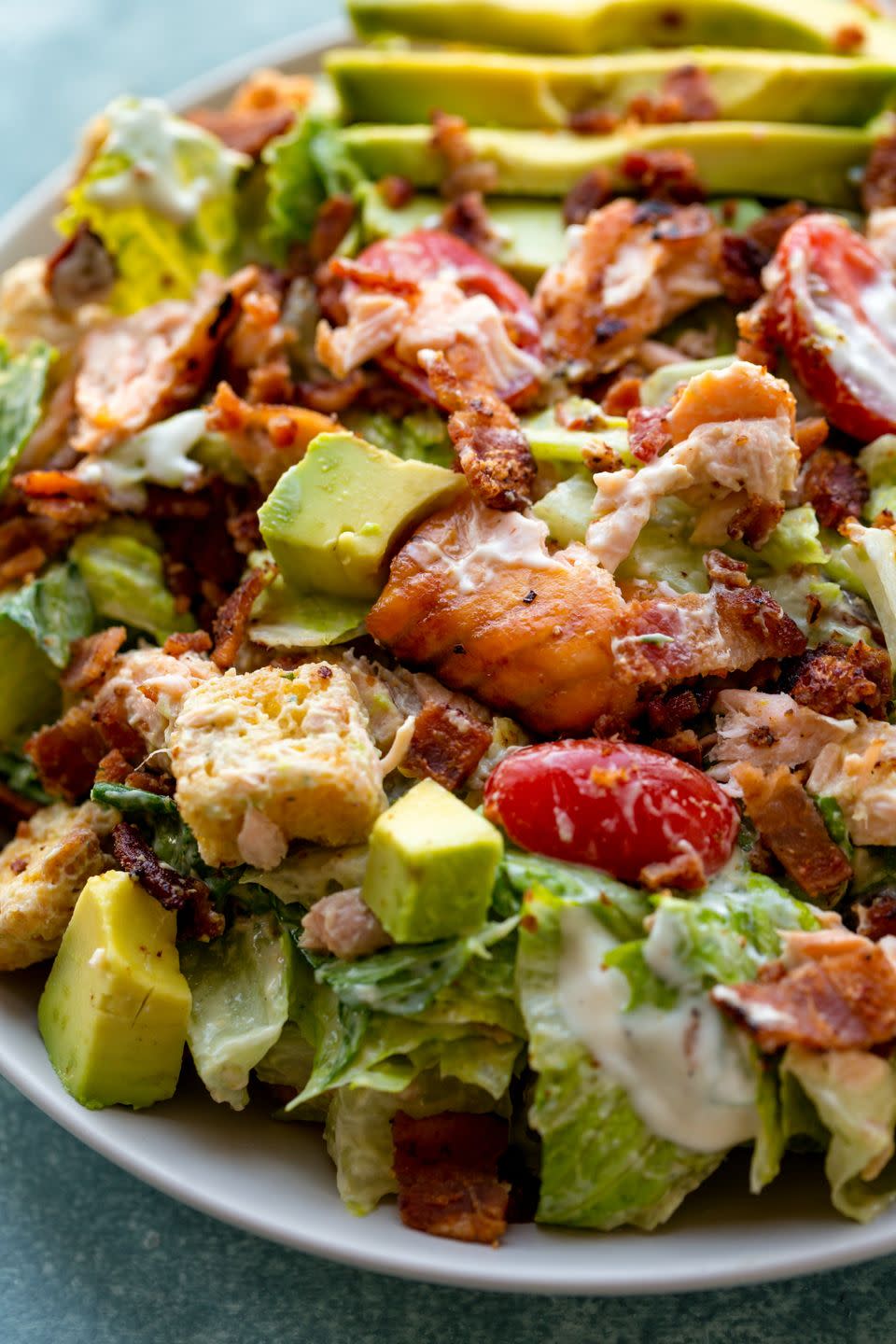 Salmon BLT Salad