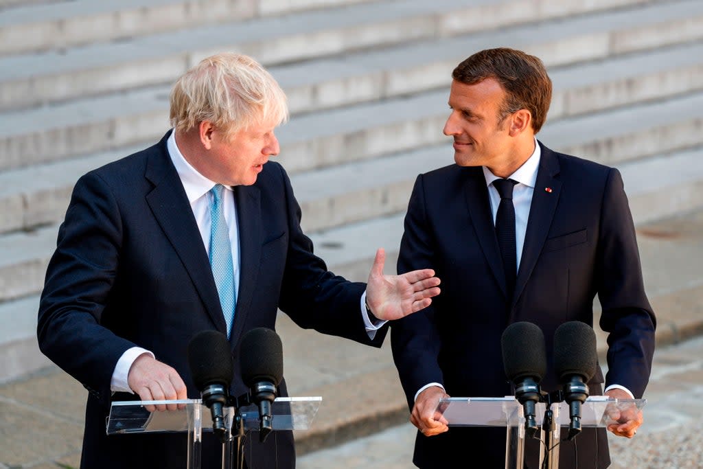 Macron is also hinting at a renegotiation of Brexit (AFP via Getty Images)