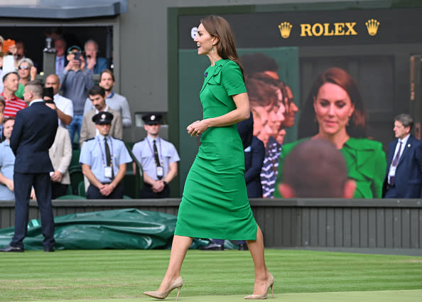 Kate Middleton green dress Wimbledon
