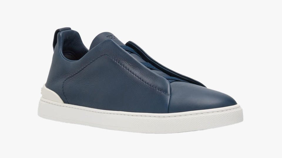 Zegna Triple Stitch Secondskin Slip-On Sneaker