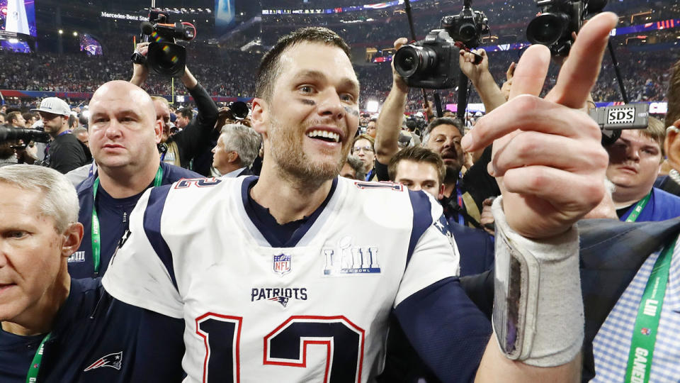 Tom Brady has made NFL history with his sixth Super Bowl triumph. Pic: Getty