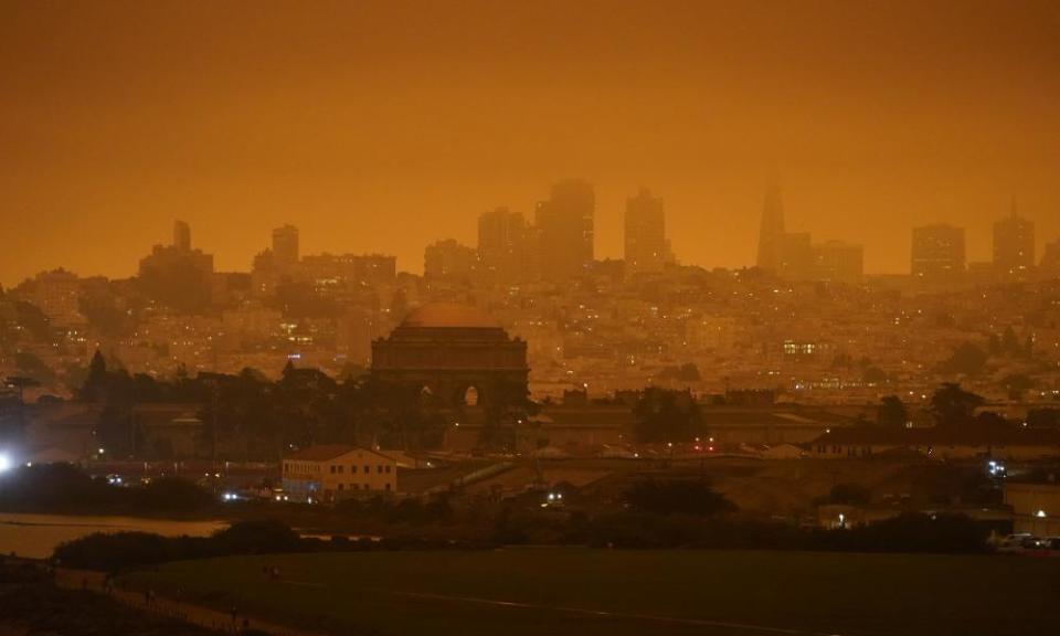 San Francisco covered in smoke in September 2020.