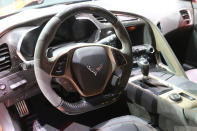 <p>Even the steering wheel is made of carbon.</p>