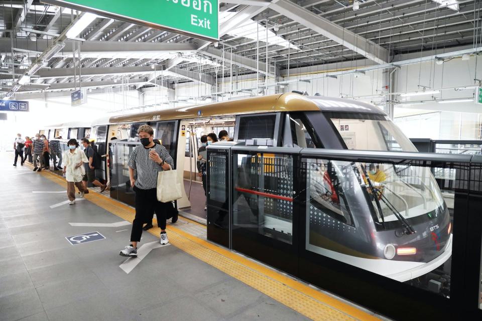 A driverless train in Bangkok, Thailand. Shutterstock