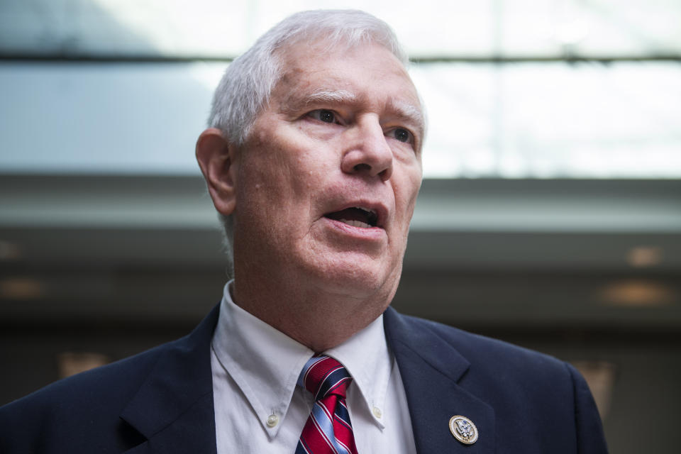  Rep. Mo Brooks, R-Ala., on Wednesday, October 23, 2019. (Photo By Tom Williams/CQ-Roll Call, Inc via Getty Images)