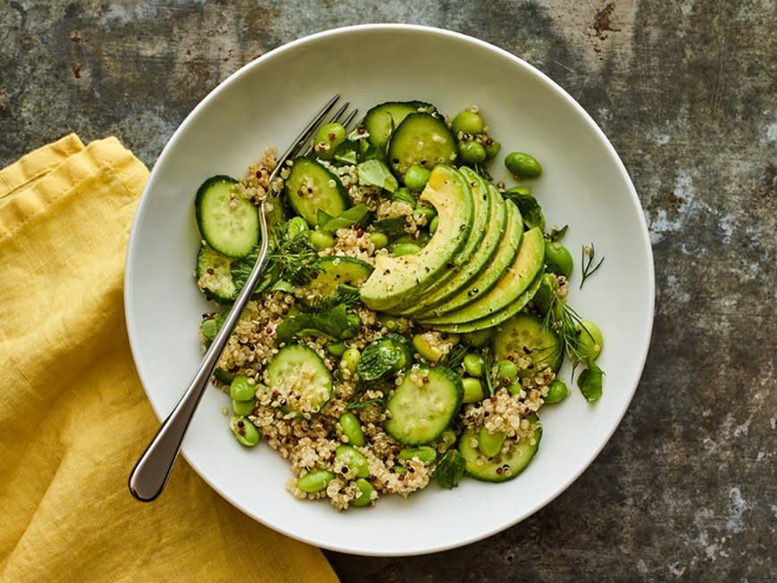 Quinoa-Edamame Green Salad from SELFstarter