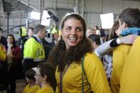 London 2012 Olympic athlete Jessica Fox arrives at Sydney Airport Wednesday August 15, 2012 . (AAP Image/Mick Tsikas) NO ARCHIVING