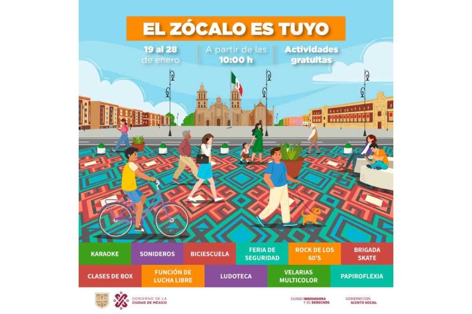 actividades gratuitas zócalo cdmx